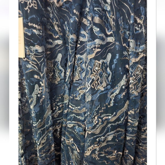 Mac Duggal Embellished Illusion Butterfly Sleeve A-Line Gown SZ 16 NWT - Picture 12 of 15